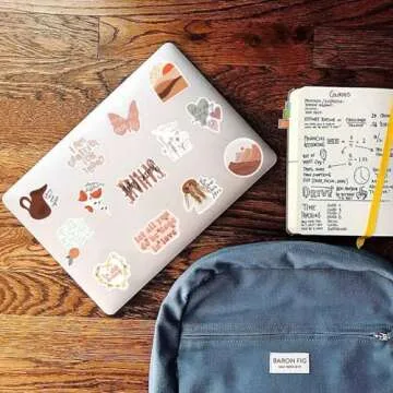 Vintage Inspirational Stickers 50Pcs, Boho Motivational Aesthetic Stickers for Women Adults Kids Teen Teachers, Retro Vinyl Waterproof Positive Decals for Laptop Water Bottles Phone Scrapbook Journal