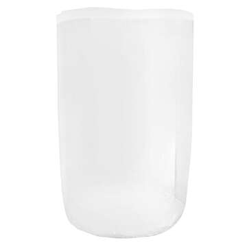 QWORK 6 Pack 30 Gallon Clear Plastic Drum Liners, Heavy Duty Leak Proof Clear Bucket Liner Bags for Marinating and Brining, BPA Free, 5 mil