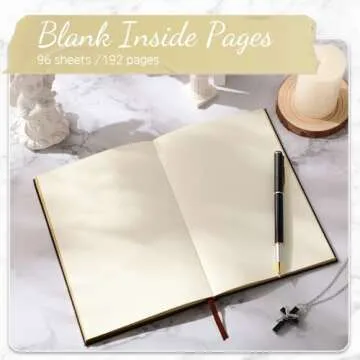 Engrowtic Wedding Officiant Book with Black Ink Pen 5.25 x 8.25 Inch Hardcover Journal Notebook with 192 Pages Officiant Gift Pastor Gift for Wedding Ceremony Sermon Minister (Black)