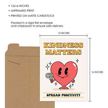 Retro Poster Wall Art, Aesthetic Posters, Trendy Wall Decor for Bedroom Aesthetic, Cute Room Decor, ...