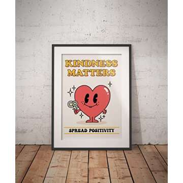 Retro Poster Wall Art, Aesthetic Posters, Trendy Wall Decor for Bedroom Aesthetic, Cute Room Decor, Vintage Art Nostalgia poster for room aesthetic (12x16 inches)