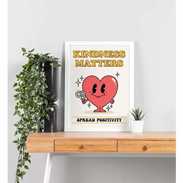 Retro Poster Wall Art, Aesthetic Posters, Trendy Wall Decor for Bedroom Aesthetic, Cute Room Decor, Vintage Art Nostalgia poster for room aesthetic (12x16 inches)