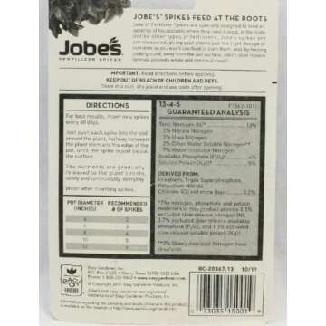 Jobe's Houseplant Spikes – Nutrient-Rich 30 Pack