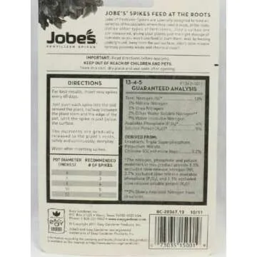 Jobe's Houseplant Spikes – Nutrient-Rich 30 Pack