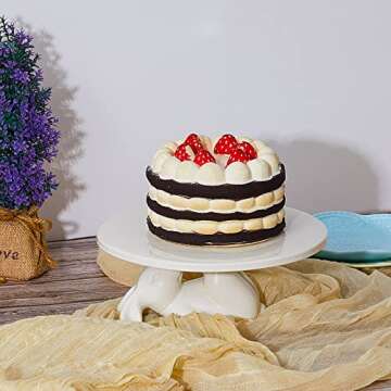 Charming 2 Set Bunny Cake Stand for Easter Celebrations