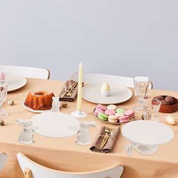 Charming 2 Set Bunny Cake Stand for Easter Celebrations