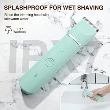 AREYZIN Waterproof Bikini Trimmer for Effortless Grooming