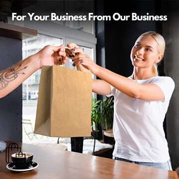 BagKraft Recyclable Brown Paper Bags for Gifts and Shopping