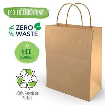 BagKraft Recyclable Brown Paper Bags for Gifts and Shopping