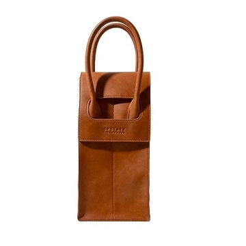 Premium Wine Tote Carrier Bag | Stylish Vegan Leather Design for 2 Bottles