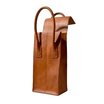Vegan Leather Wine Tote - Perfect for Every Occasion