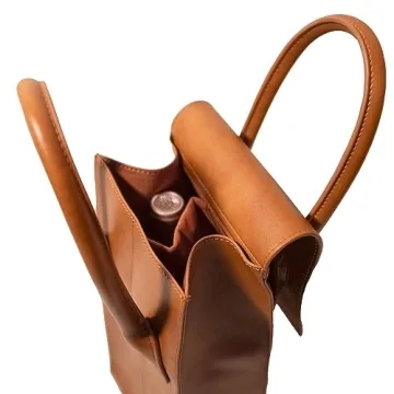 Vegan Leather Wine Tote - Perfect for Every Occasion