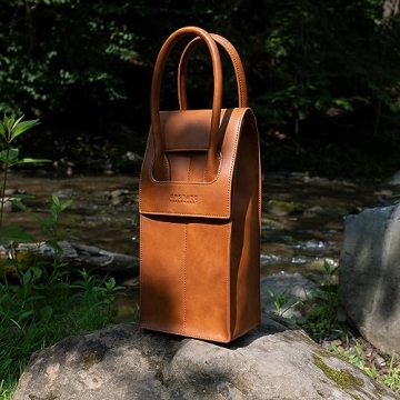 Vegan Leather Wine Tote - Perfect for Every Occasion