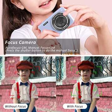 VJIANGER 4K 44MP Camera for Kids & Teens - Compact Mini