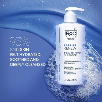 Hydrating RoC Gel to Foam Facial Cleanser for All Skin Types