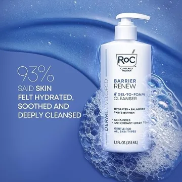 Hydrating RoC Gel to Foam Facial Cleanser for All Skin Types