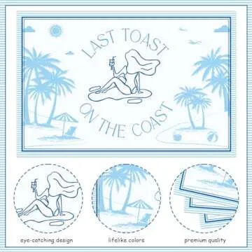 Coastal Bachelorette Party Decorations for Celebration