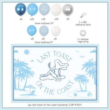 Coastal Bachelorette Party Decorations for Celebration