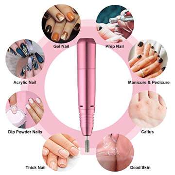 Electric Nail Drill Machine & Manicure Set - Professional Quality for Home Salon