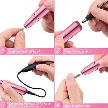 Electric Nail Drill Machine for Home and Salon Use