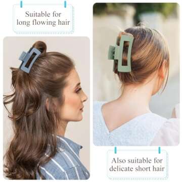 Stylish Mandydov 8 Pcs Hair Claw Clips Set for Women