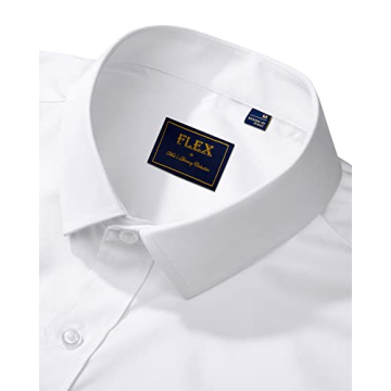 Men's Dress Shirts - Wrinkle-Free & Stretch White