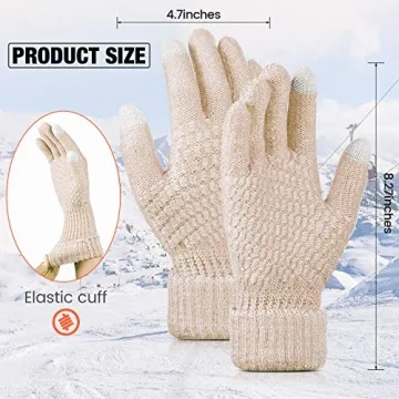 Warm Touchscreen Gloves for Women - 4 Color Set