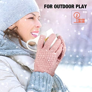 Warm Touchscreen Gloves for Women - 4 Color Set