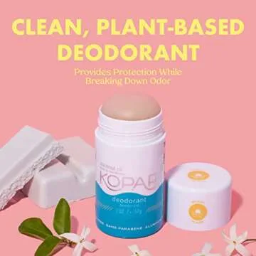 Kopari Aluminum Free Coconut Deodorant, Non Toxic & Clean Plant-Based, No Aluminum, Parabens or Baki...