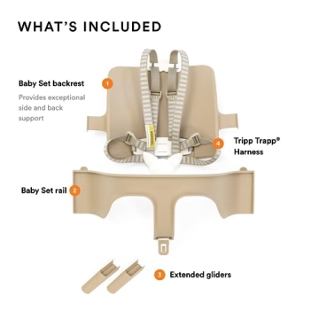 Stylish Stokke Tripp Trapp Baby Set for Ages 6-36 Months