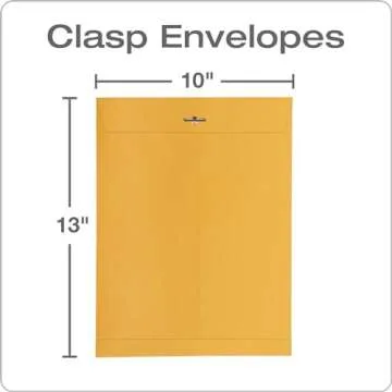Quality Park 10 x 13 Clasp Envelopes for Secure Mailing