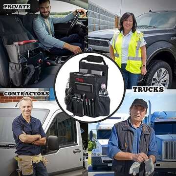 Tidify Car Front Seat Organizer with Tablet Storage