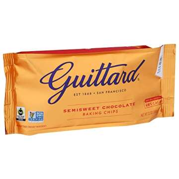 Guittard Baking Chips, Semi Sweet Chocolate, 12 oz