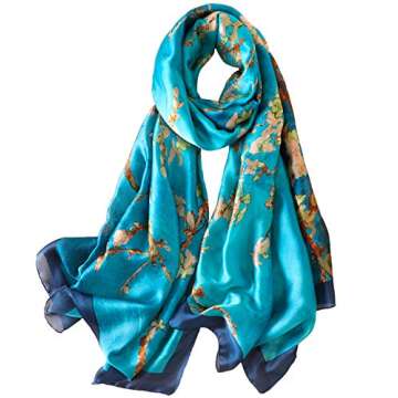 NUWEERIR 100% Large Mulberry Silk Scarf - Elegant Satin Wraps for Every Occasion