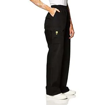 WonderWink Women's Quebec Full Elastic Cargo Pant, Black, XX-Large