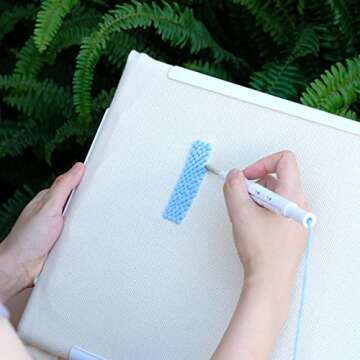 HAND U JOURNEY 2Pcs 17''x17'',11"x8" Universal Clip Frame Set, Square Rectangle Plastic Clip Frame for Embroidery, Quilting, Cross-Stitch, Punch Needle, Silk-Painting. Also Can be Used as 17''x11''