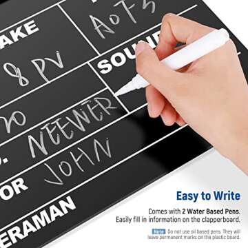 NEEWER Film Movie Clapper Board - Durable & Functional