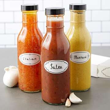 Juvale Dissolvable Labels for Food Storage - 300 Piece Set