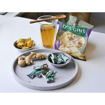 The Ginger People Gin Gins Original Chewy Ginger Candy 3 Oz (pack of 2)