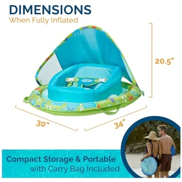 SwimWays Baby Spring Float with Adjustable Canopy