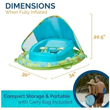SwimWays Baby Spring Float with Adjustable Canopy