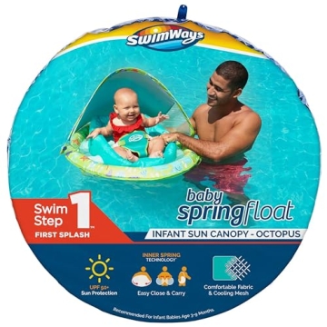 SwimWays Baby Spring Float with Adjustable Canopy