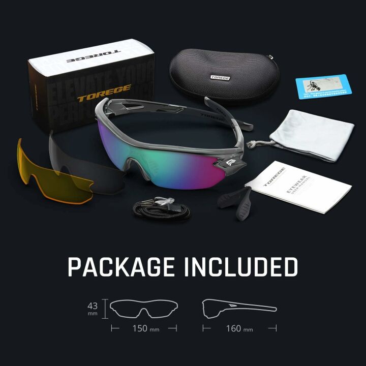 Polarized Sports Sunglasses for Men & Women