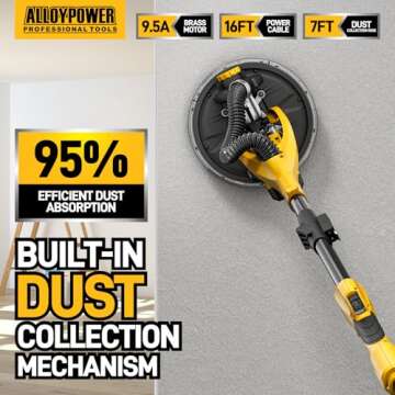 1050W Electric Drywall Sander with Dust Collection