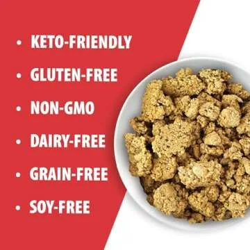 Julian Bakery® ProGranola® Cereal | Peanut Butter Cluster | 12g Protein | 2 Net Carbs | Gluten-Free | Grain-Free | 3 Pack