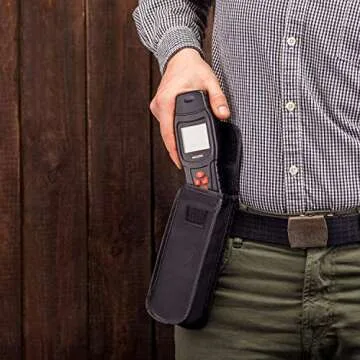 NoCry Digital Moisture Meter - Water Leak Detector and Thermometer for Wood & Building Materials, Battery and Replacement Electronic Probes Included