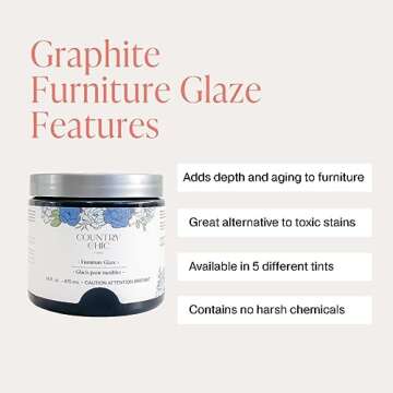 Furniture Glaze - Antique Patina Special Effects Glaze for Chalk Style Furniture Paint, Eco-Friendly...