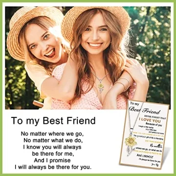 Best Friend Necklace for Women - Unique BFF Gift