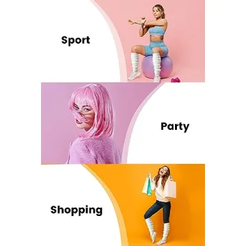 Clothirily Neon Leg Warmers for 80s Style Fashion