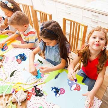 UMEELR 36 Pack Valentines Day Gifts Cards with Sea Ocean Animal Figurines Toys, Valentine's Greeting Cards for Kids Valentine's School Classroom Prize Party Favor Toys, Valentine Gift Exchange